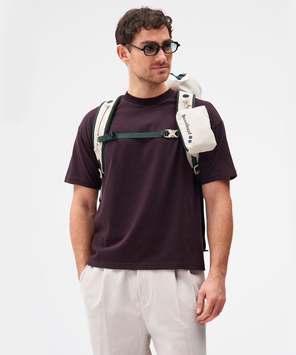 Pinqponq Blok Medium Backpack made from recycled PET bottles Construct