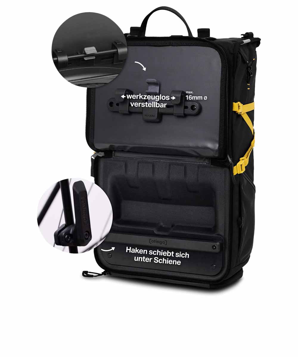 OTINGA Bike and Hike Fahrrad-Rucksack