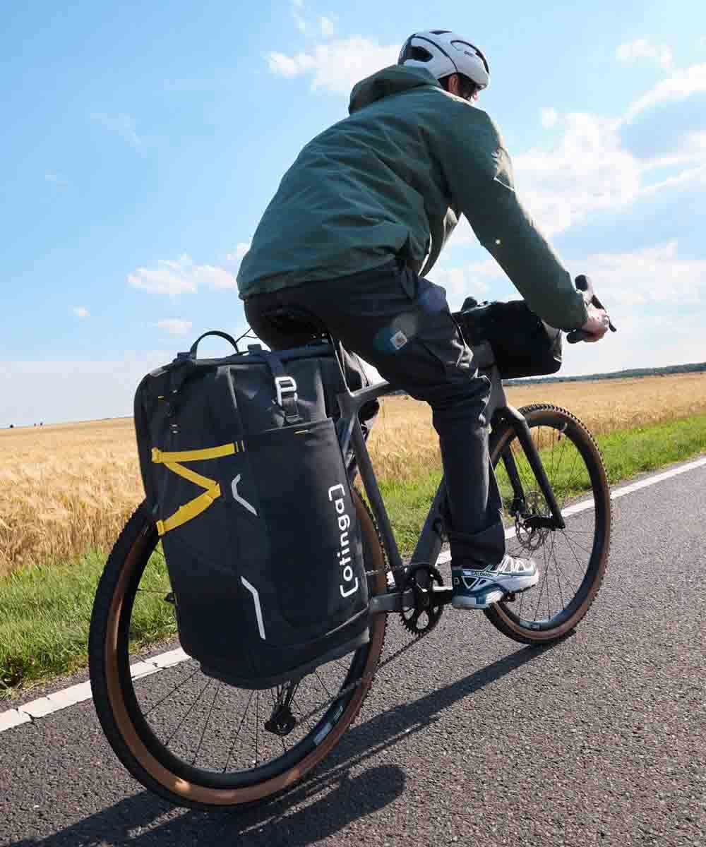 OTINGA Bundle: Bike and Hike Fahrrad-Rucksack + Lenkertasche