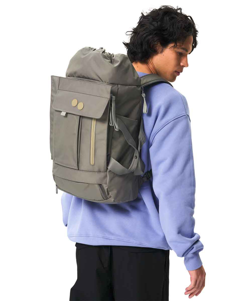 Pinqponq Blok Medium Backpack made from recycled PET bottles Construct