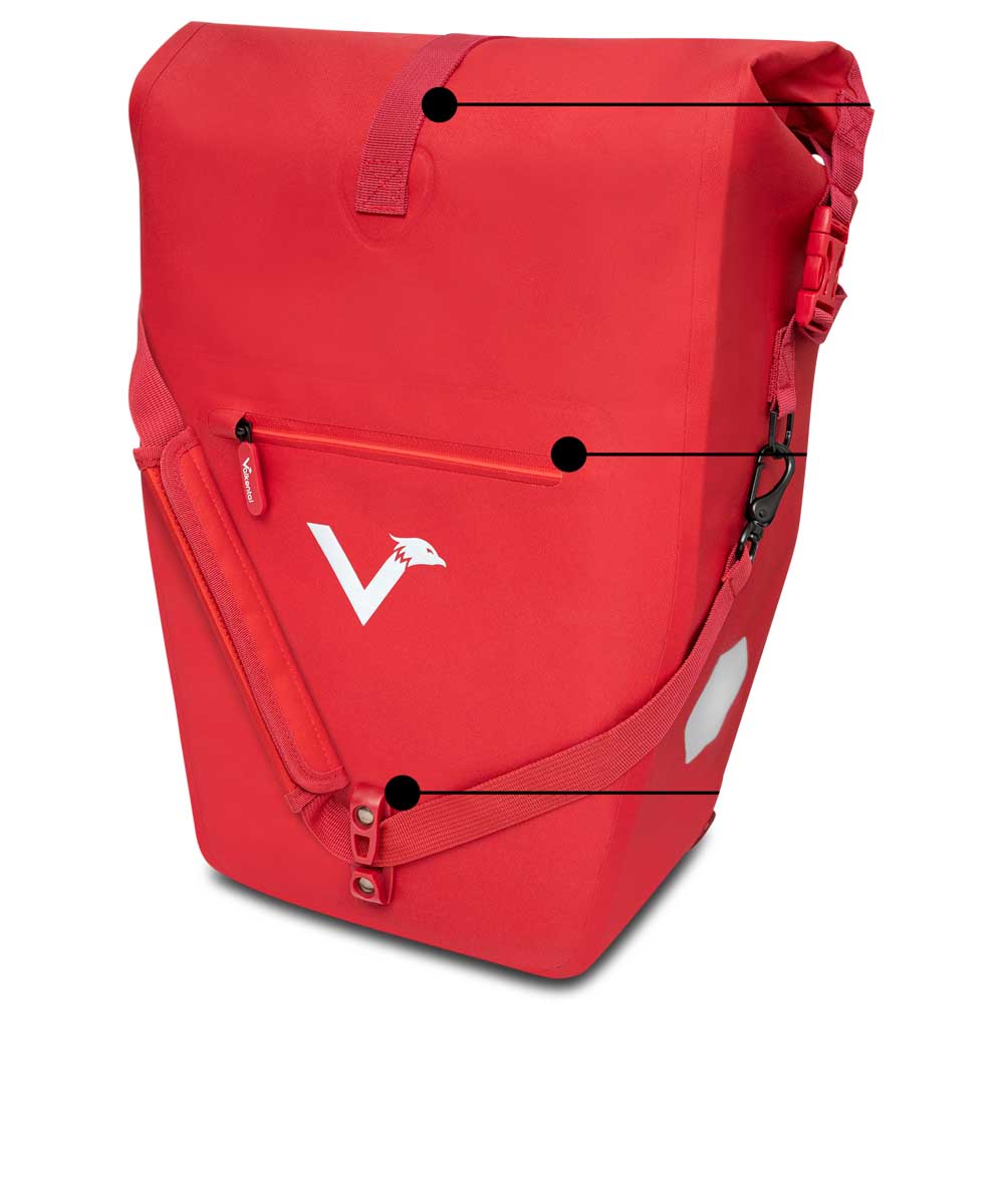 VALKENTAL ValkOcean 2-in-1 Fahrradtasche 22-28L