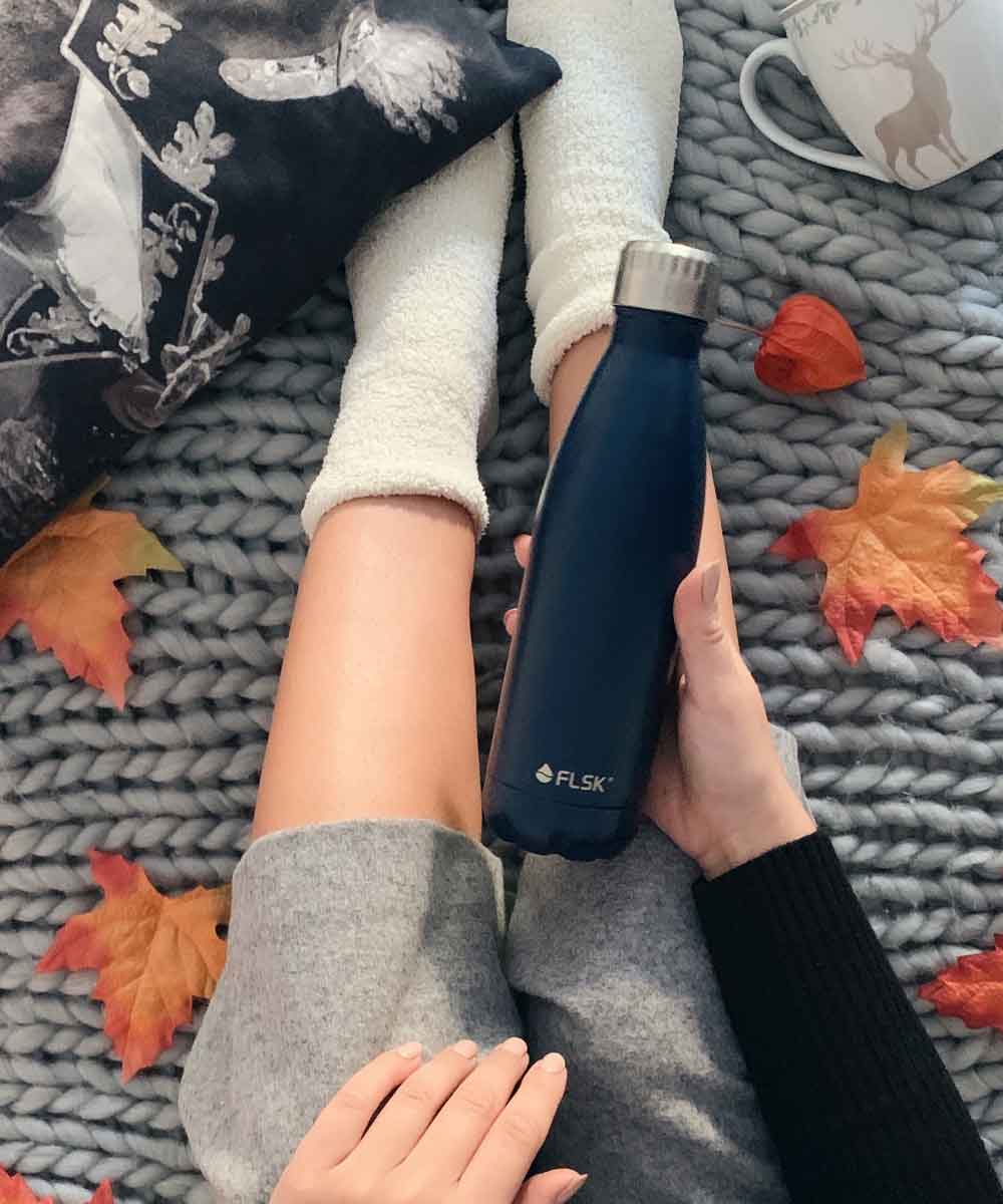 FLSK thermos bottle (0.5 liters) made of double-walled stainless steel