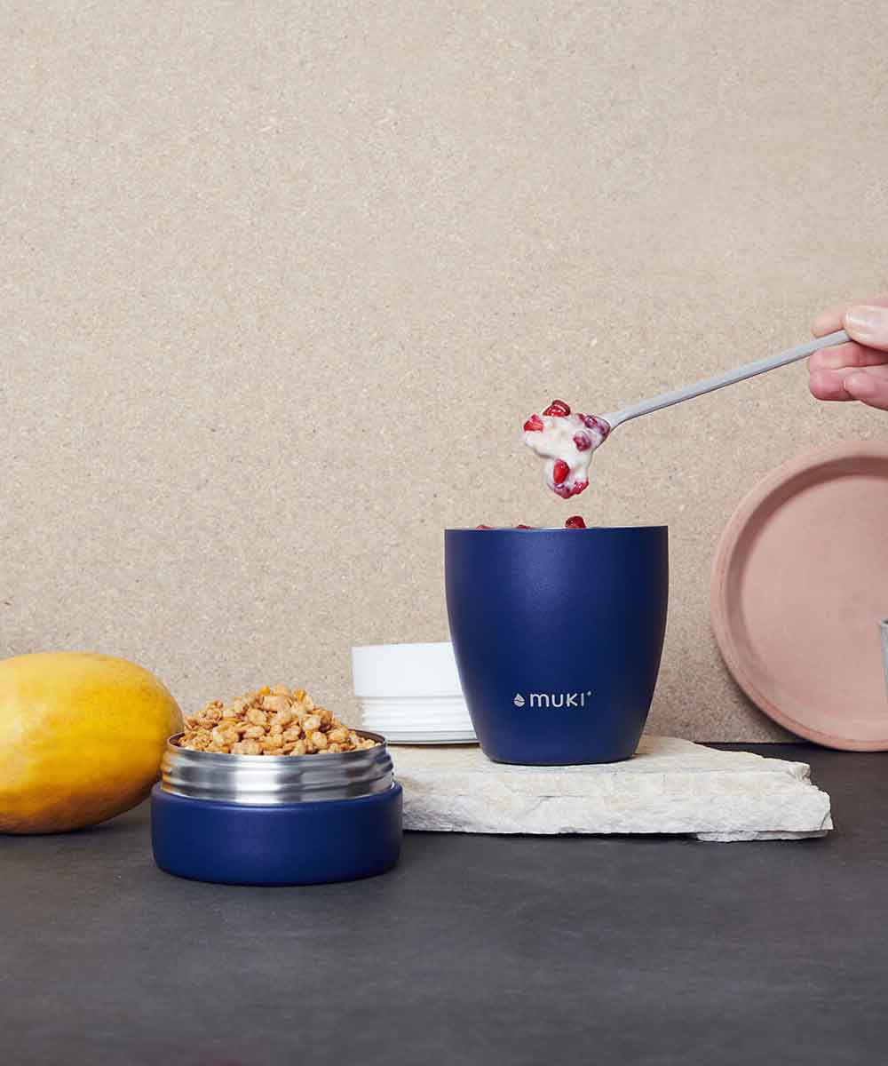 FLSK muki snack pot 300ml + 250ml stainless steel