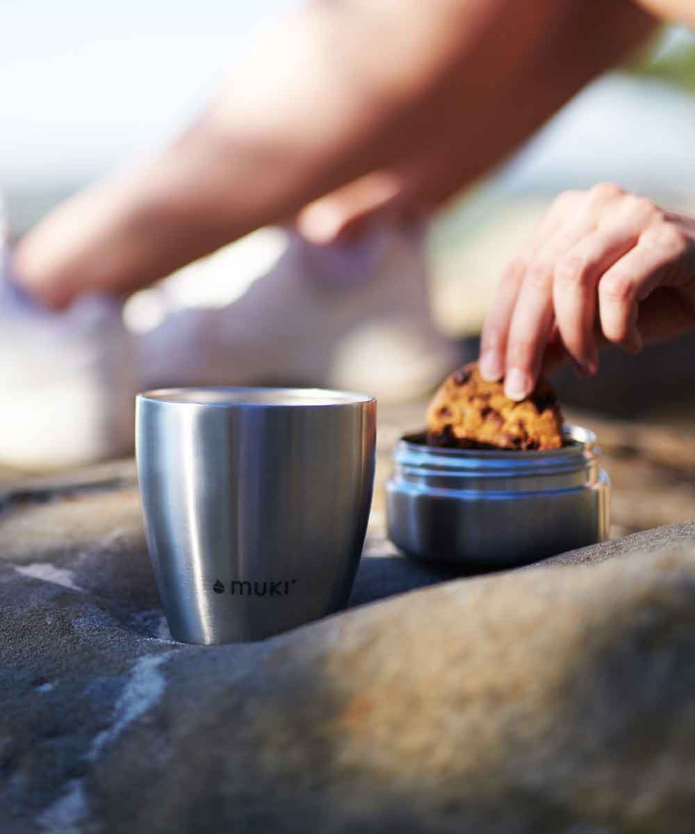 FLSK muki snack pot 300ml + 250ml stainless steel