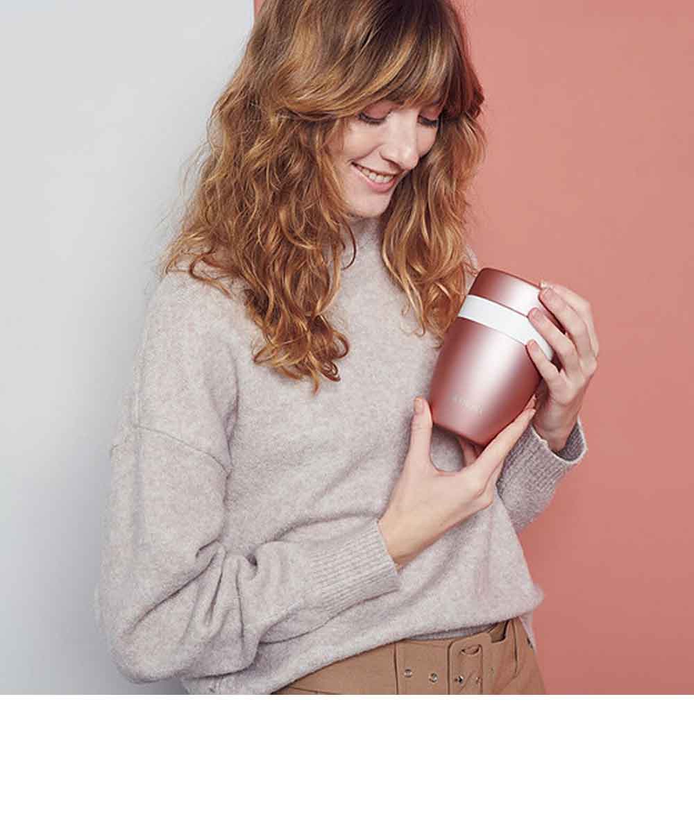 FLSK muki snack pot 300ml + 250ml stainless steel