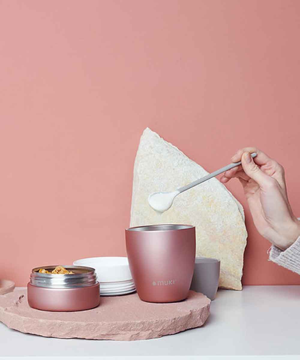 FLSK muki snack pot 300ml + 250ml stainless steel