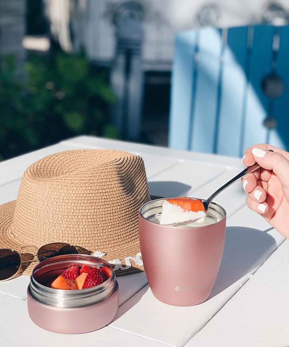 FLSK muki snack pot 300ml + 250ml stainless steel