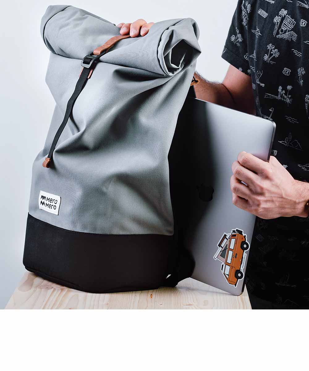 MeroMero Squamish roll top backpack