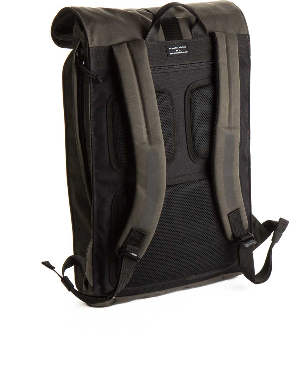 Property of Bike Pack Lenny roll top backpack made from recycled PET bottles