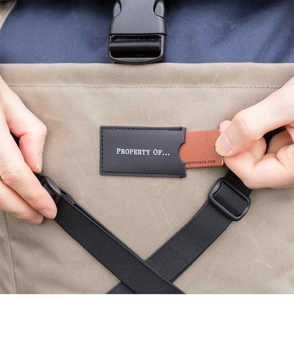 Property of Bike Pack Lenny roll top backpack made from recycled PET bottles