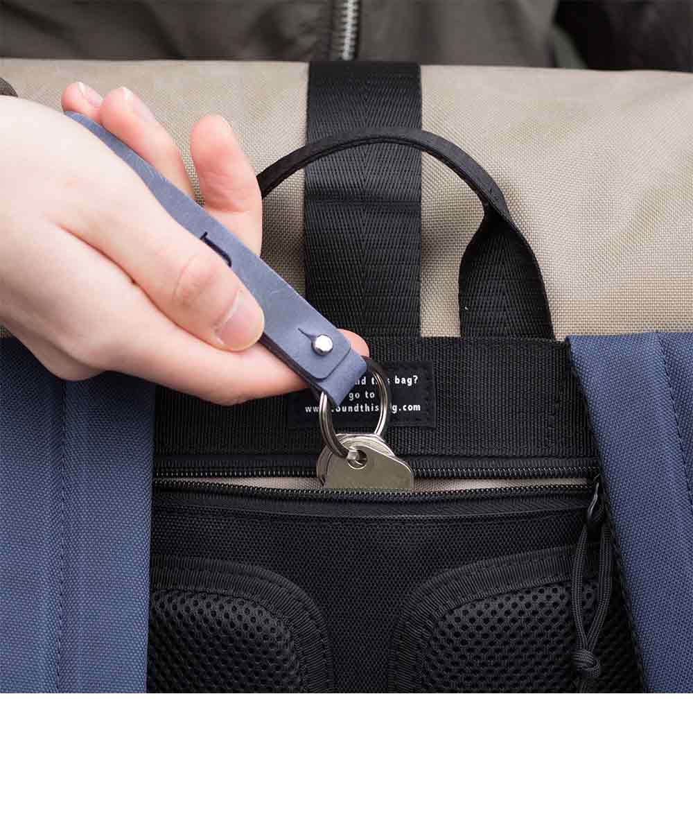 Property of Bike Pack Lenny roll top backpack made from recycled PET bottles