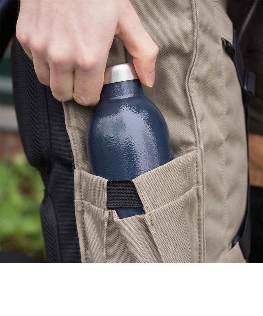 Property of Bike Pack Lenny roll top backpack made from recycled PET bottles