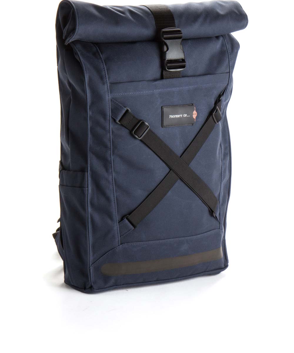 Property of Bike Pack Lenny roll top backpack made from recycled PET bottles