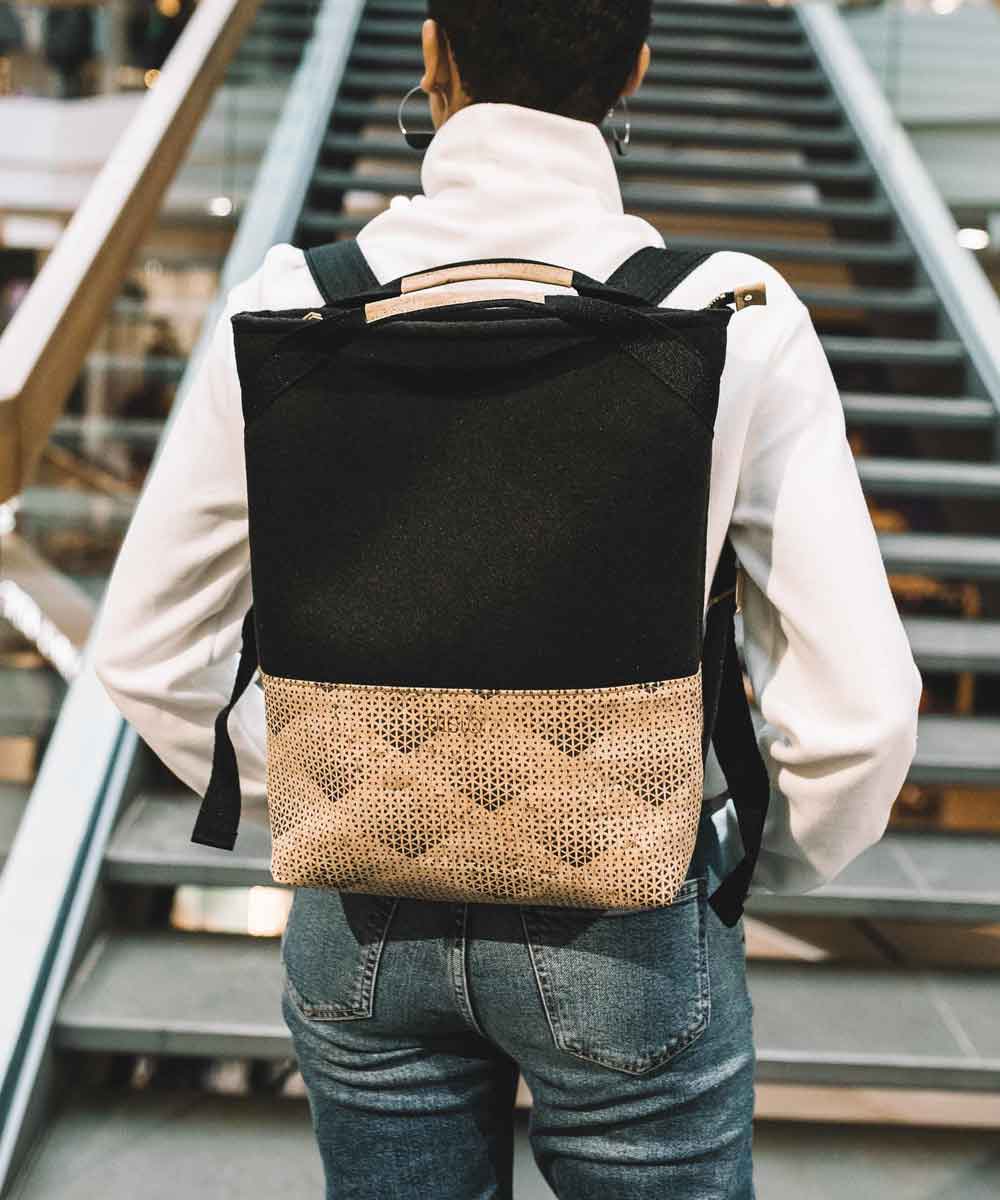 UlStO cork backpack Luco Vegan