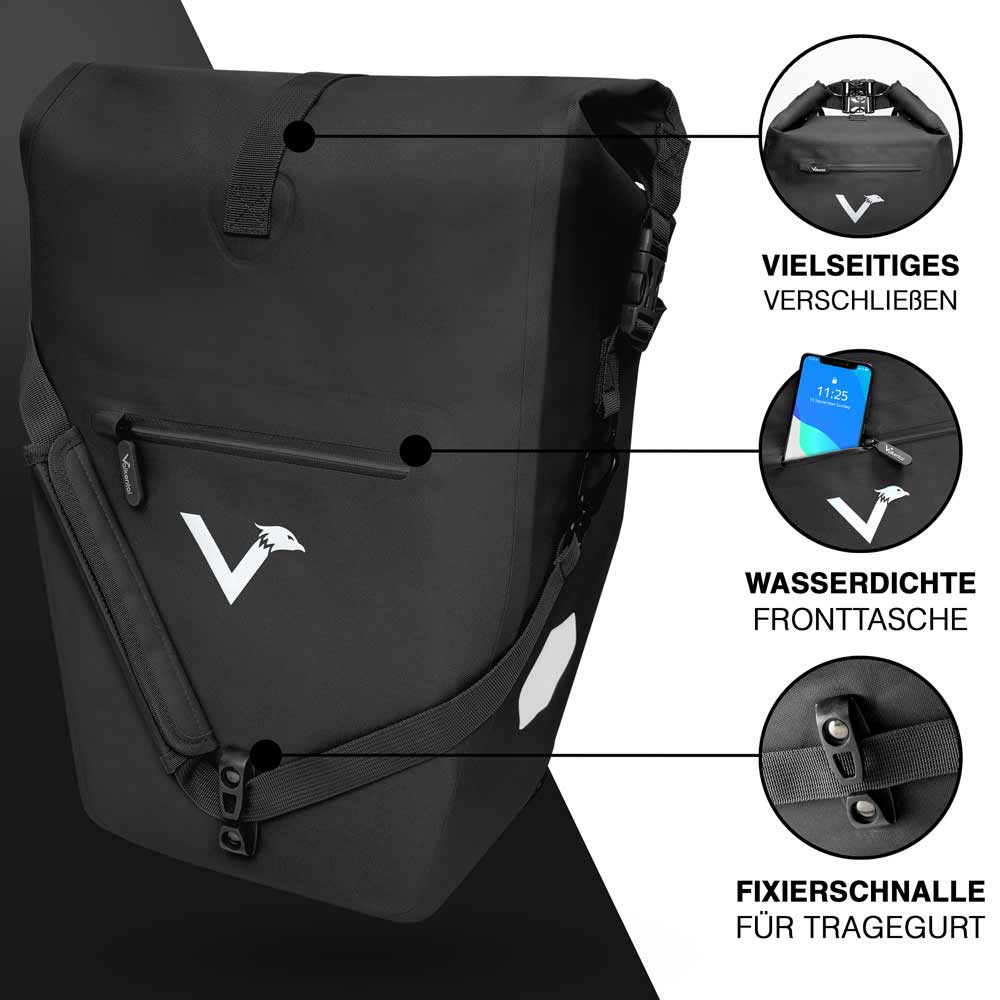 valk fahrradtasche VALKENTAL ValkOcean 2-in-1 Fahrradtasche 22-28L kaufen
