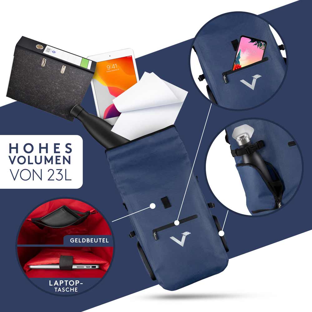 VALKENTAL ValkPro 3-in-1 bike bag 19-26L