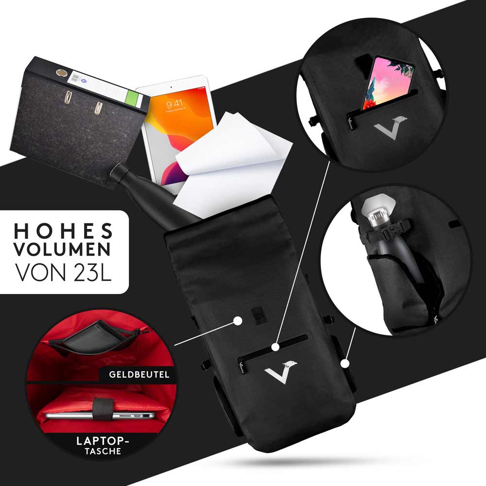 VALKENTAL ValkPro 3-in-1 bike bag 19-26L