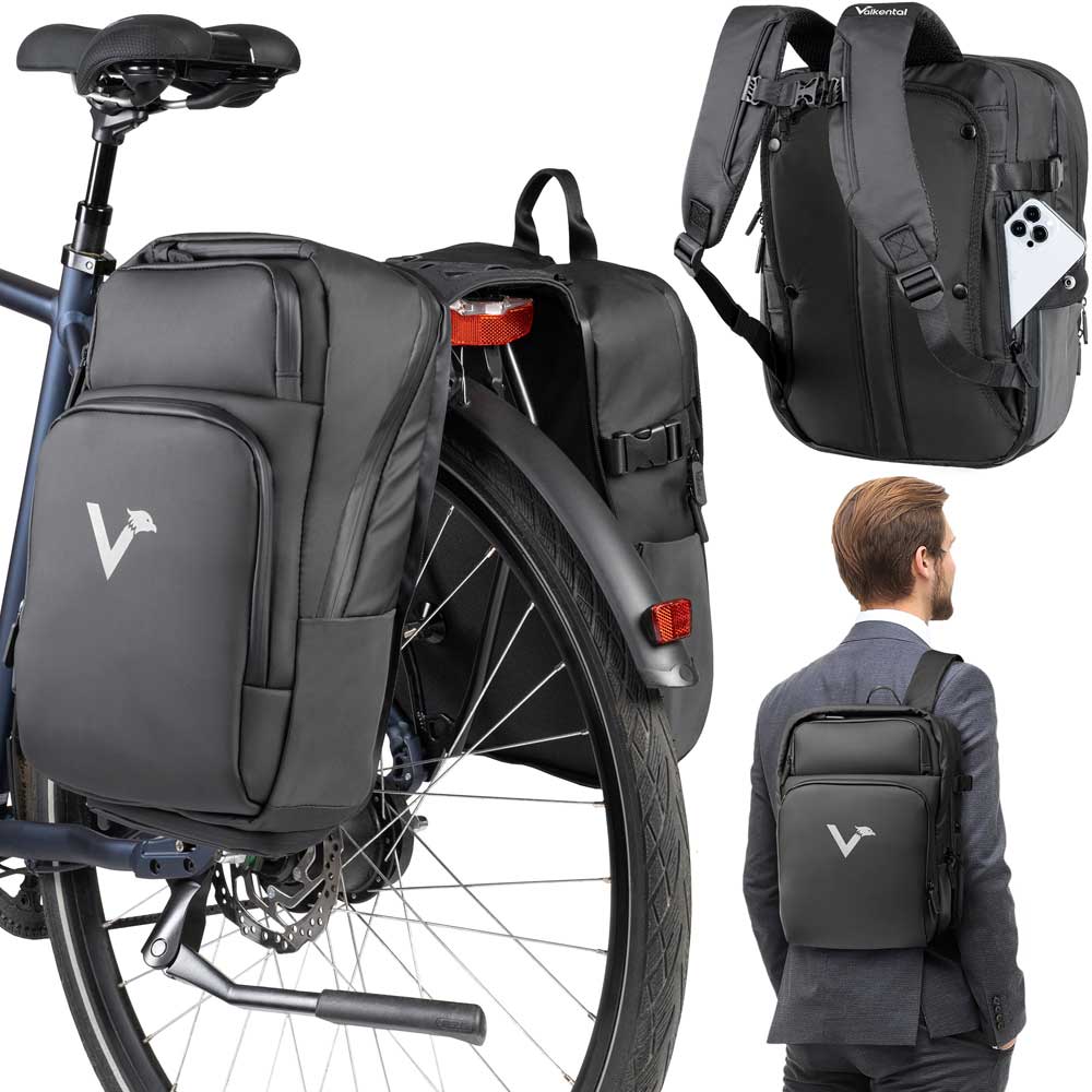 VALKENTAL ValkBusiness 3-in-1 bicycle bag 22L
