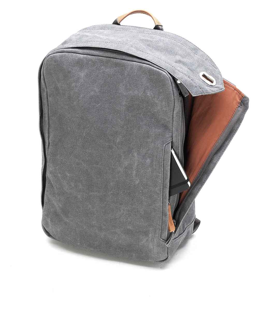 [Rest & Recreation] WASHED COTTON BACKPACK ★大人気★ Buy Qwstion Backpack Organic Canvas online | Fair Couture