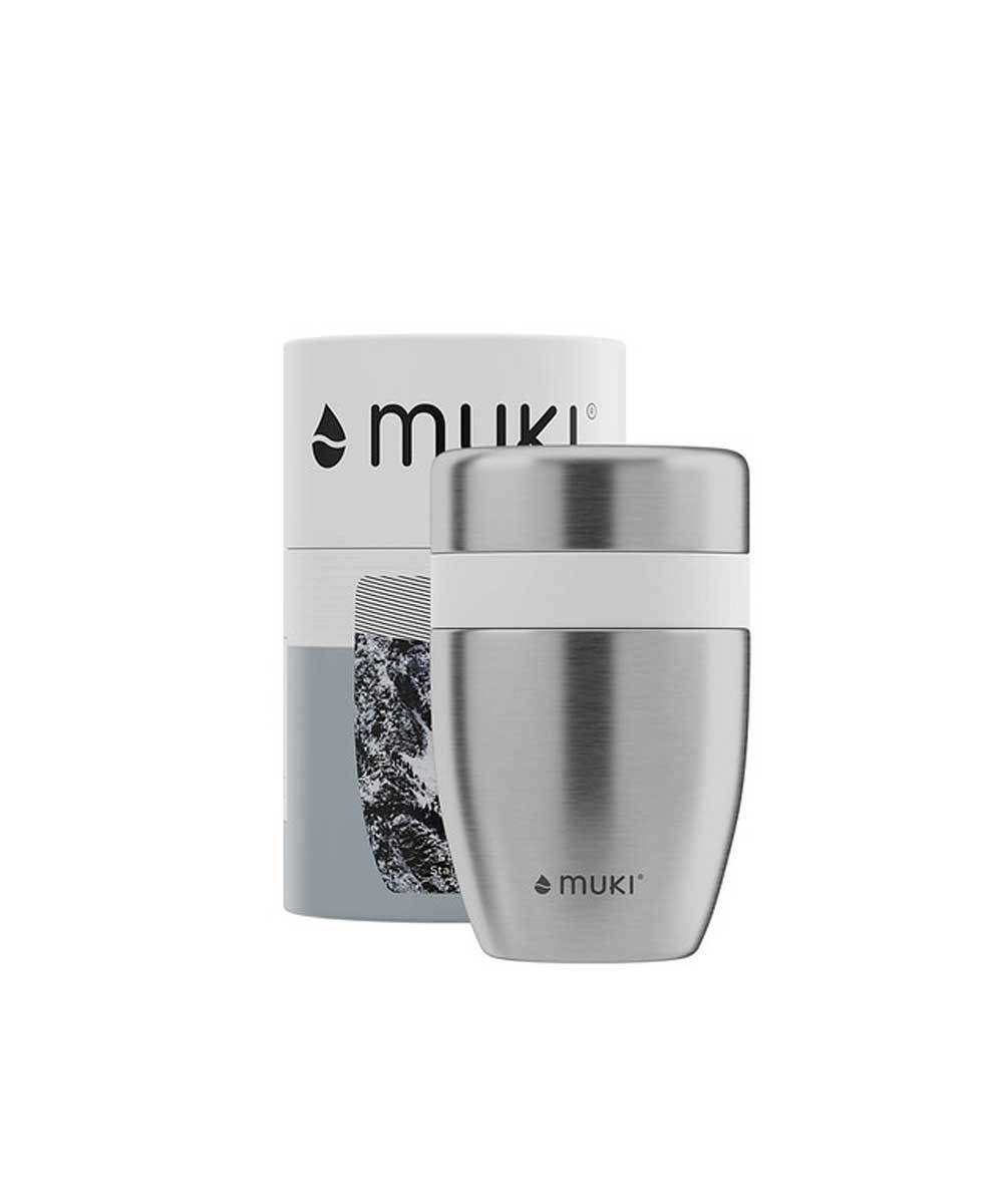 FLSK muki Snackpot 300ml + 250ml Edelstahl